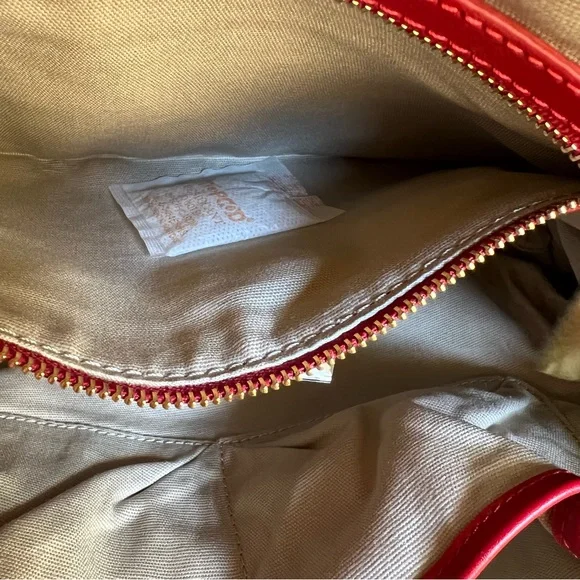 Tory Burch Edye $525 Red Leather Hobo Crossbody